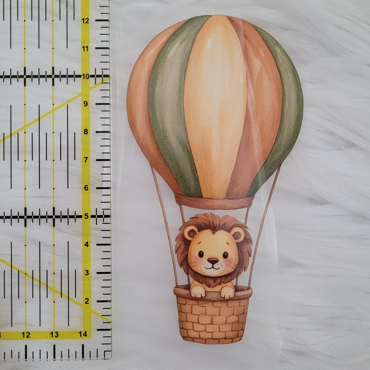 Bügelbild Heißluftballon