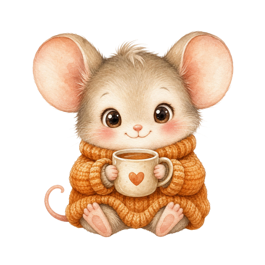 Bügelbild Maus