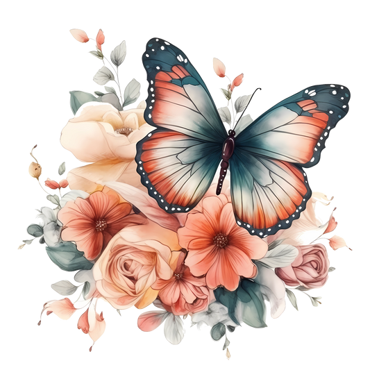 Bügelbild Schmetterling 4