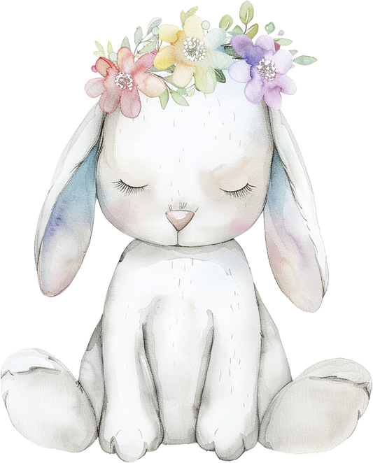 Bügelbild pastell hase