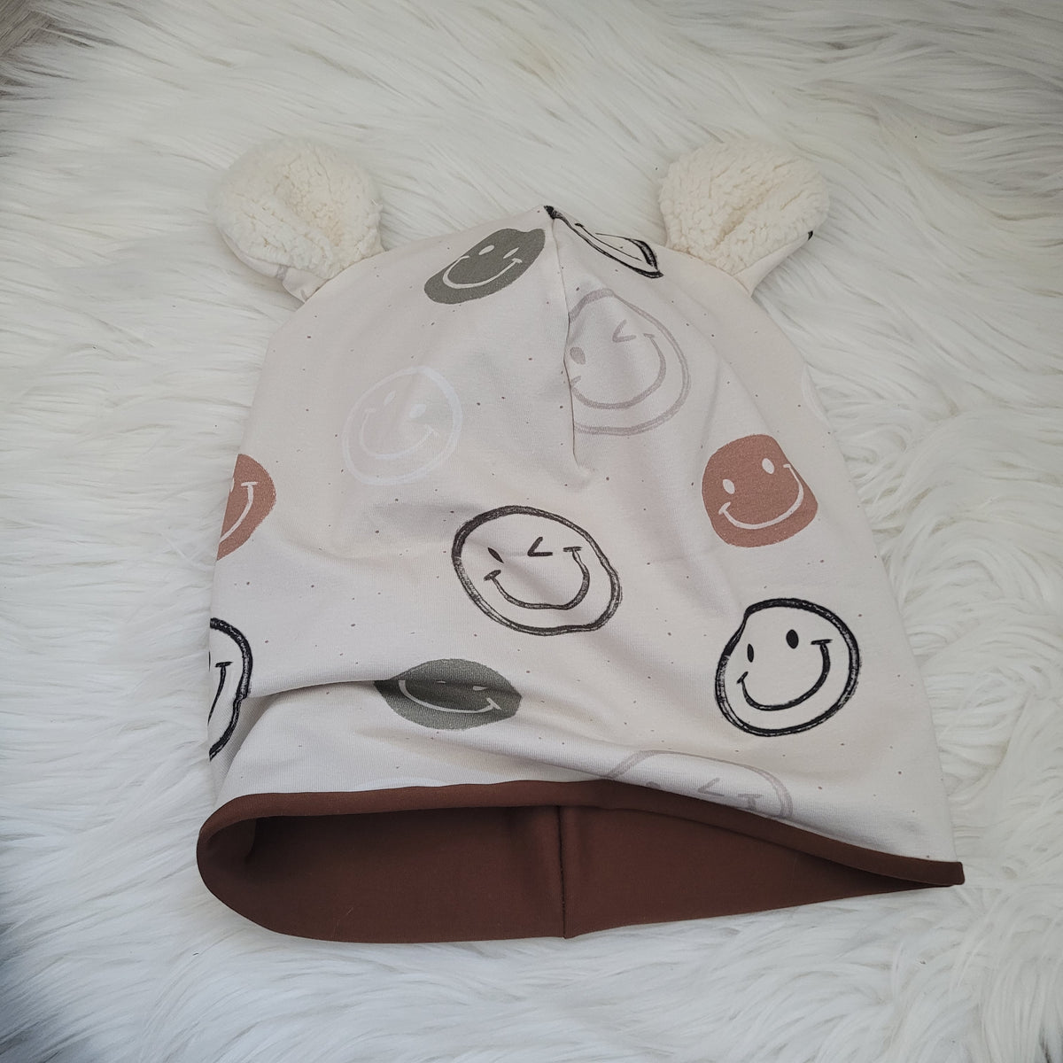 Beanie Bärchen Ohren 52-55cm