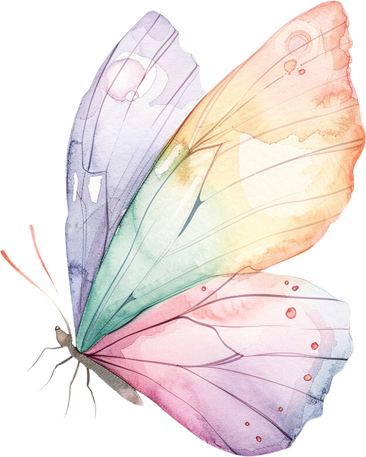 Bügelbild pastell Schmetterling 3