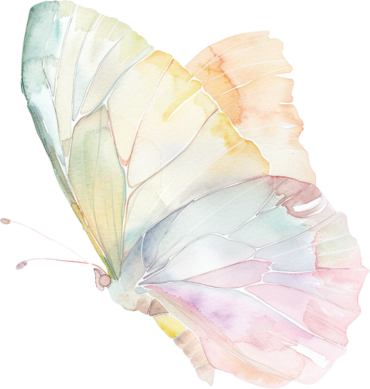 Bügelbild pastell Schmetterling 2