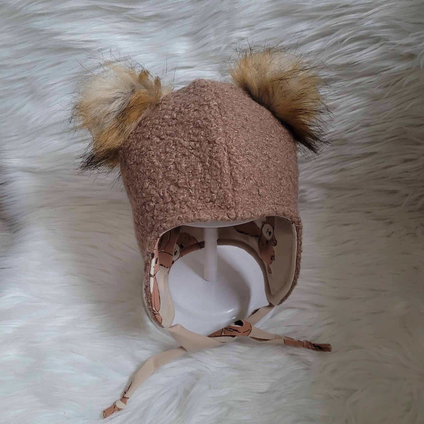 Bommel mütze 48-49cm kopfumfang