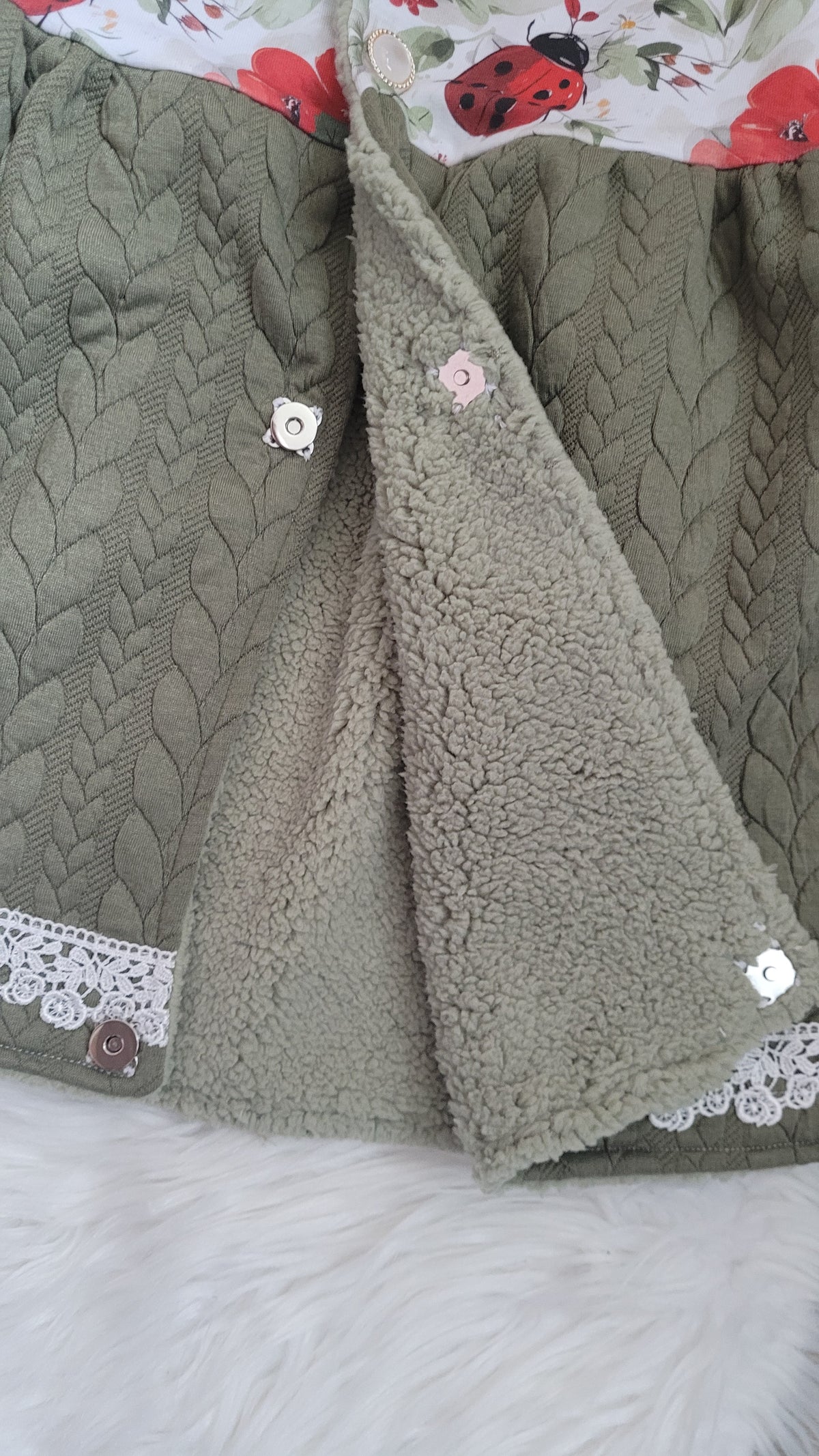 Plüsch Cardigan Gr 110